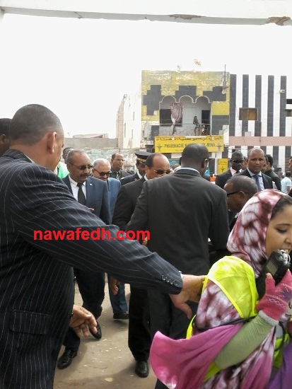 المراسلة الصحفية وهي تسابق الحرس الرئاسي